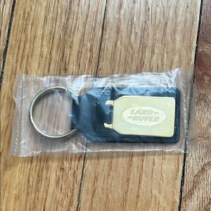 Land Rover Black and Gold Keychain